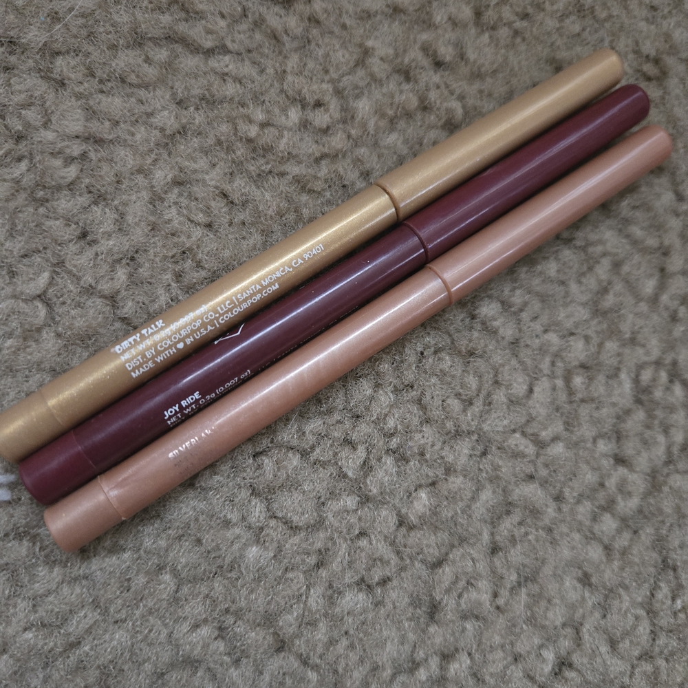 Colourpop Eyeliner Set - Gold, Burgundy, Nude